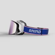 ANIMØ Polar Puffin blauw-roze skibril magnetische lens | blau-rosa Skibrille Wechselglas