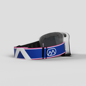 ANIMØ Polar Puffin blauw-roze skibril dames heren | blau-rosa Skibrille Damen Herren