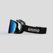 ANIMØ Black Mamba zwarte skibril magnetische lens| schwarze Skibrille Wechselglas