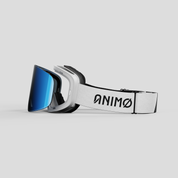 ANIMØ Icebear witte skibril magnetische lens | weiße Skibrille Wechselglas