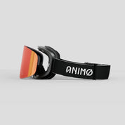 ANIMØ Black Mamba zwarte skibril magnetische lens| schwarze Skibrille Wechselglas