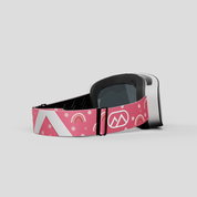 ANIMØ Rainbow roze skibril kind | Skibrille rosa Kind