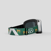ANIMØ Tiger groene skibril kind | Skibrille grün Kind
