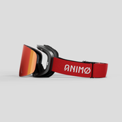 ANIMØ Red Panda rode skibril magnetische lens | rote Skibrille Wechselglas