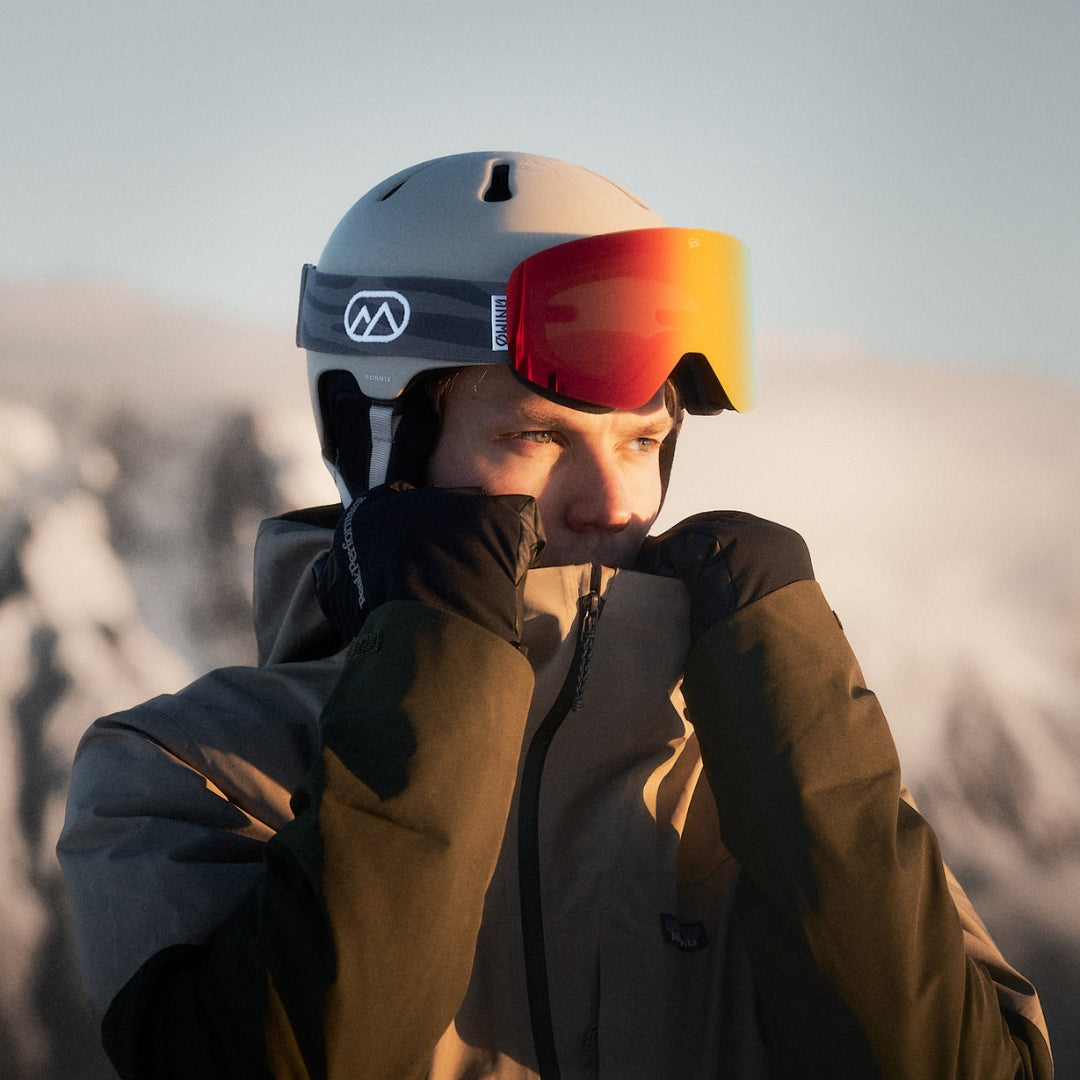 ANIMØ The Black Tiger skibril met rode lens | Black Tiger Skibrille mit roter Linse