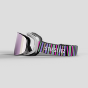 ANIMØ Chameleon streepjes skibril magnetische lens| streifen Skibrille Wechselglas