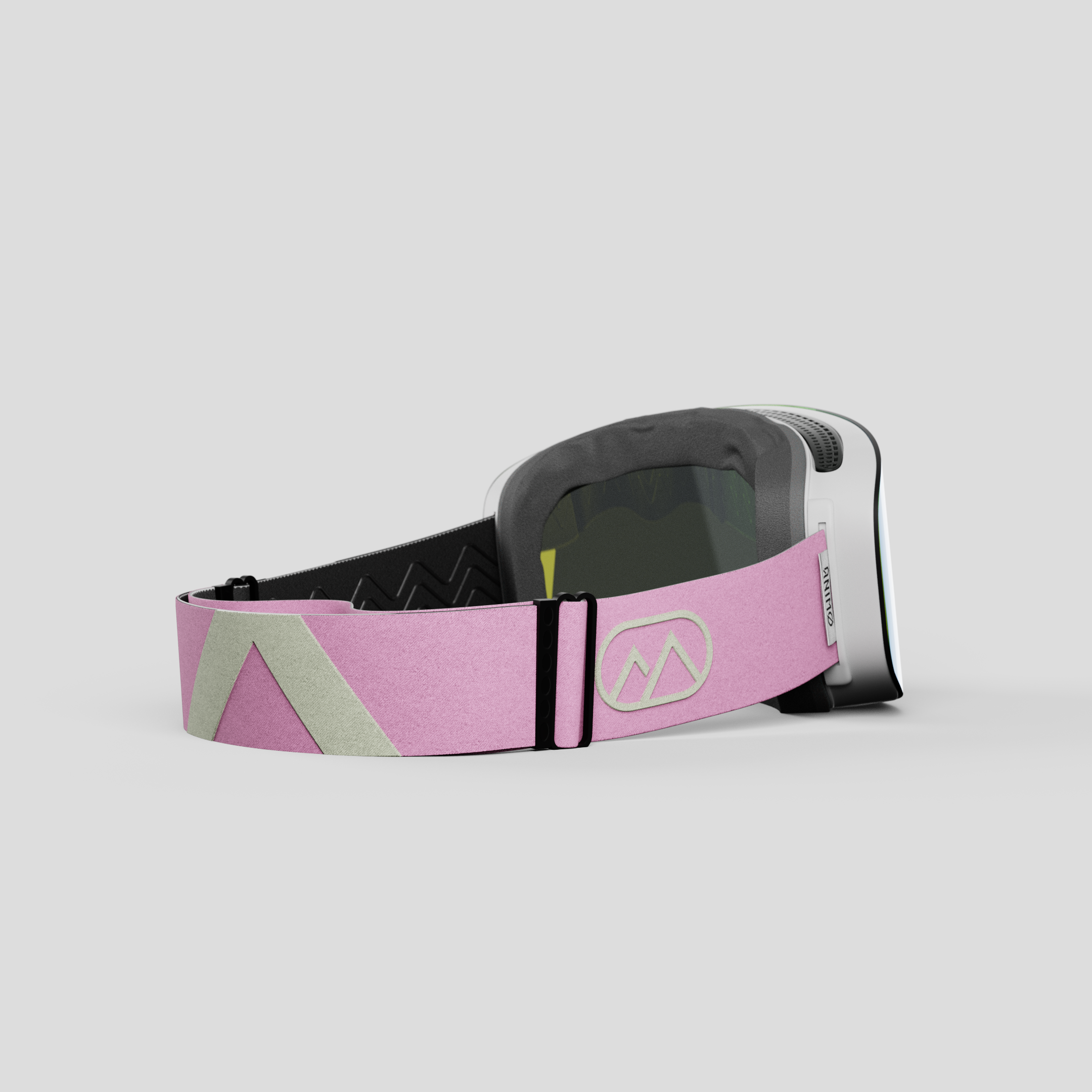 ANIMØ Pink Parrot roze-groene skibril dames heren | rosa-grüne Skibrille Damen Herren