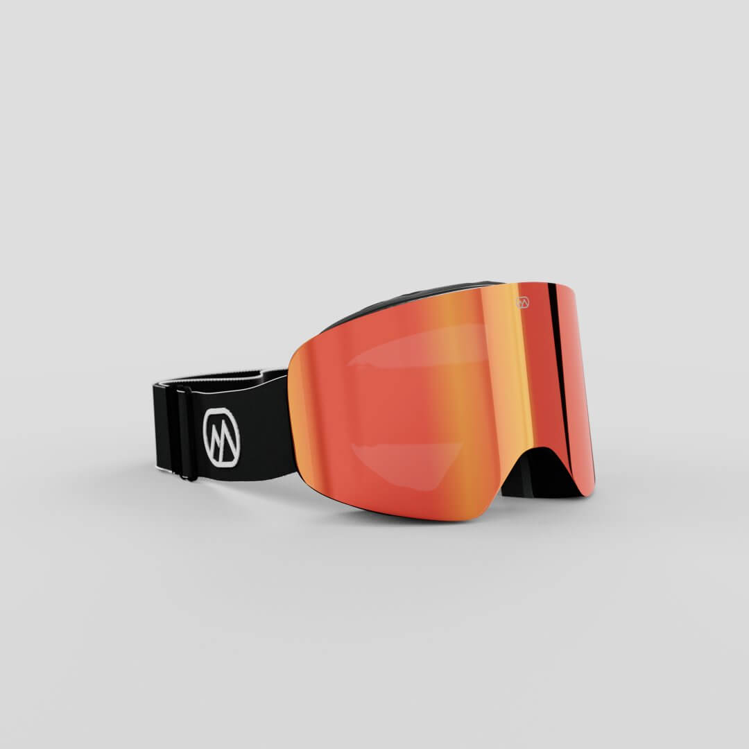 ANIMØ Black Mamba UV-bescherming zwart | UV-Schutz Skibrille schwarz