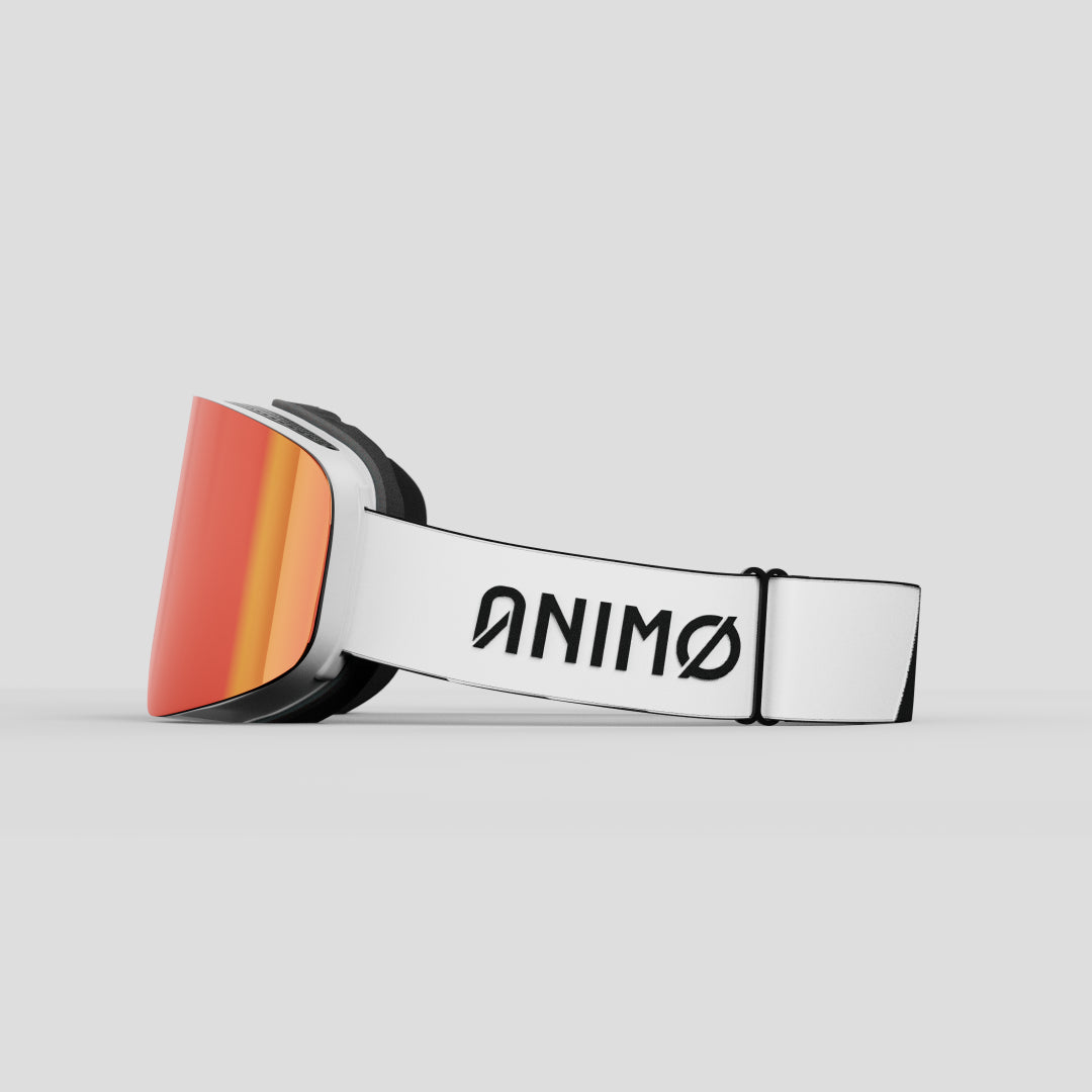 ANIMØ Icebear anti-fog wit | Skibrille weiß Anti-Fog