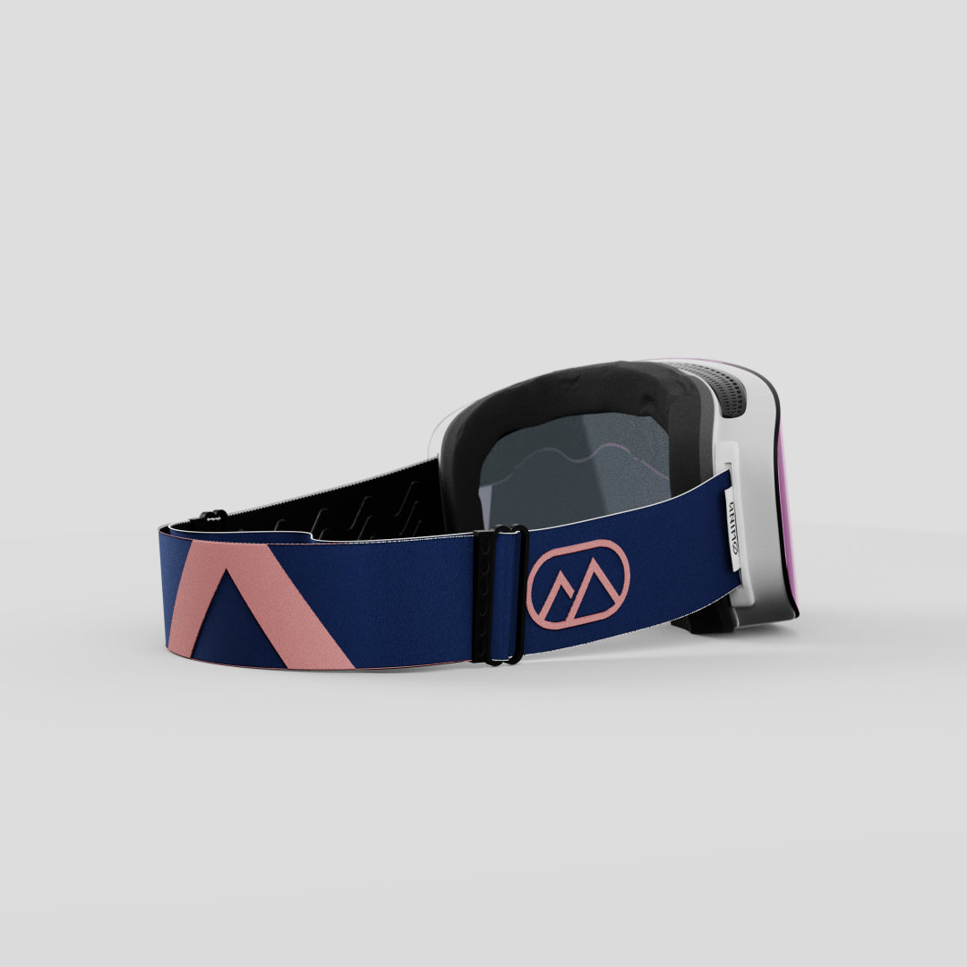 ANIMØ Unicorn blauw-roze skibril dames heren | blau-rosa Skibrille Damen Herren