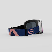 ANIMØ Unicorn blauw-roze skibril dames heren | blau-rosa Skibrille Damen Herren