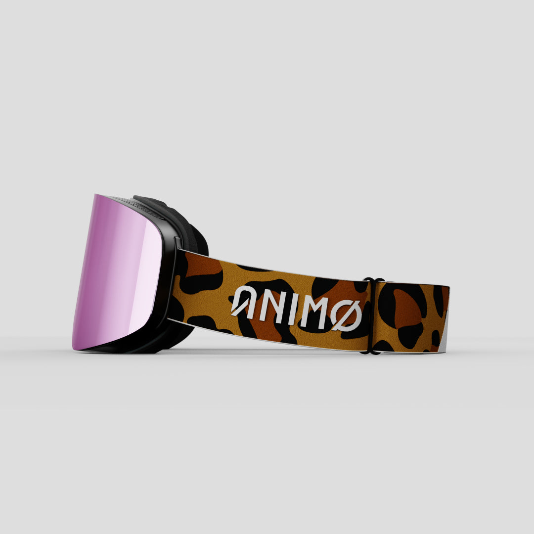 Skibril dames#lenskleur_roze