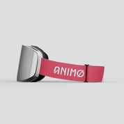 Skibril roze#lenskleur_zilver