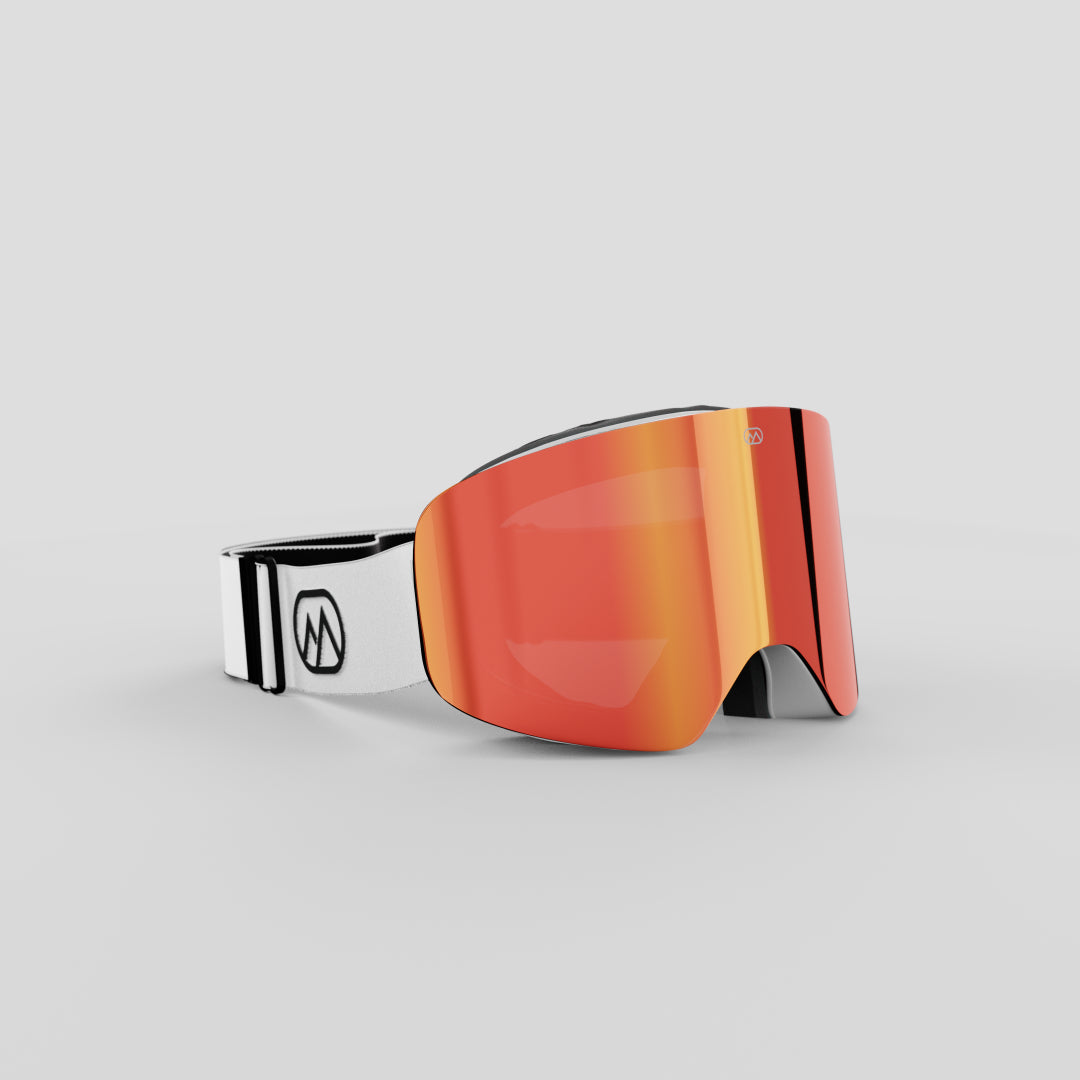 Skibril wit#lenskleur_rood