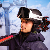 Skibril wit#lenskleur_zwart