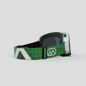 Skibril groen#lenskleur_zwart